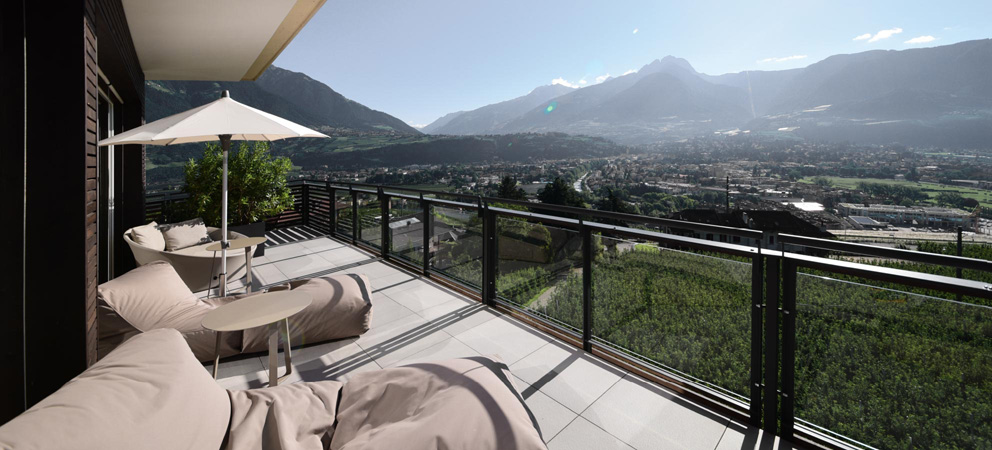 Balcony with view of the Giardino Marling